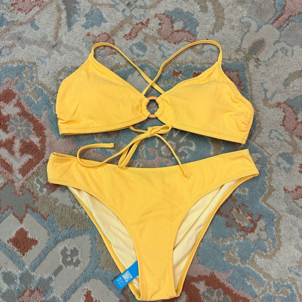 Cupshe Mustard Bikini Set